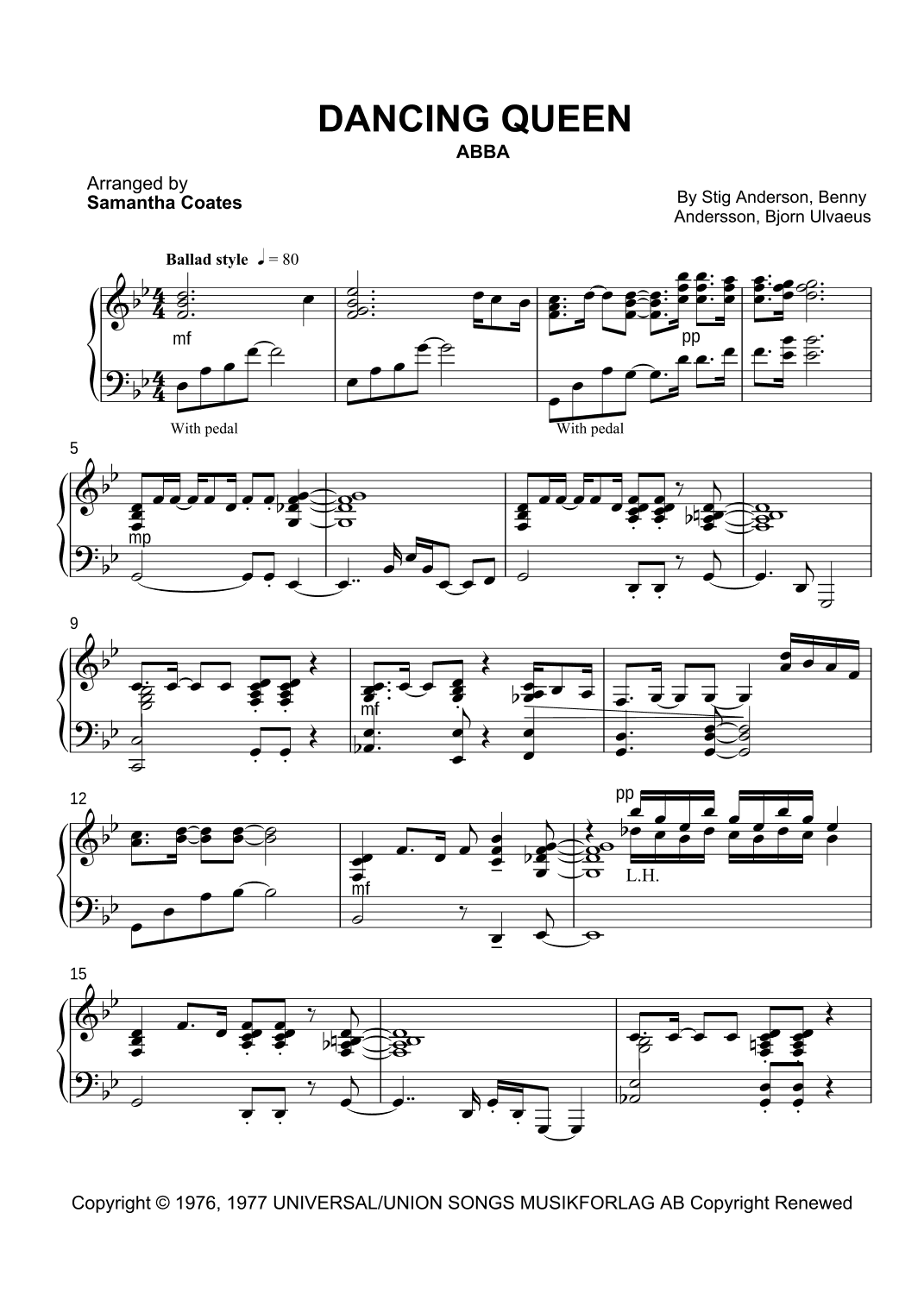 Dancing Queen (arr. Samantha Coates)