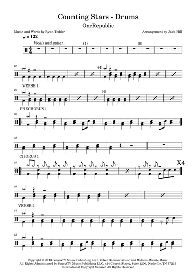Counting Stars (arr. Jack Hill)