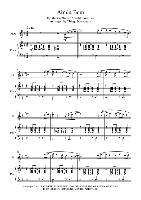 Ainda Bem (arr. Thiago Marconato)