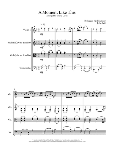 A Moment Like This (arr. Sherry Lewis)