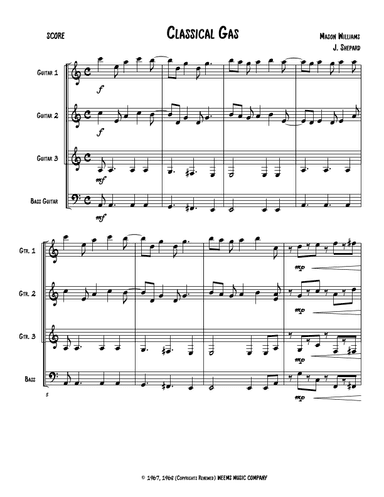 Classical Gas (arr. Jeremy Shepard)