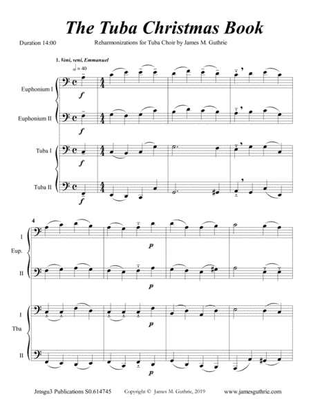 Guthrie: The Tuba Choir Christmas Book (arr. James M. Guthrie, ASCAP)