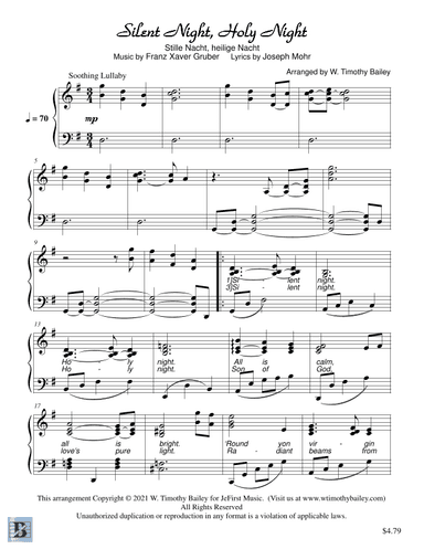 Silent Night, Holy Night (arr. W. Timothy Bailey)