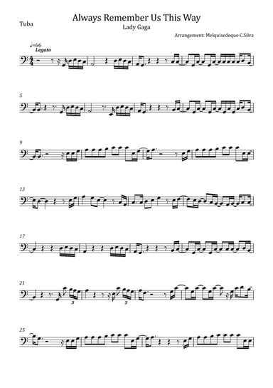 Always Remember Us This Way (arr. Melquisedeque C.Silva)