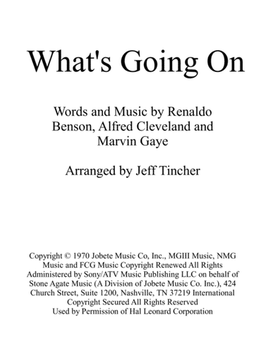 What's Going On (arr. Jeff Tincher)