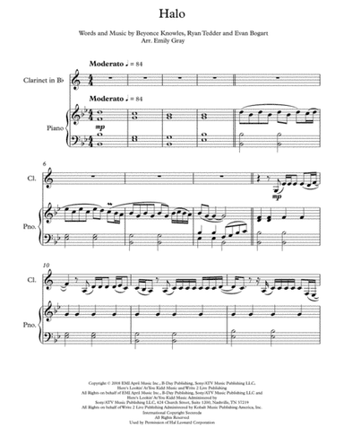 Halo (arr. Emily Gray)