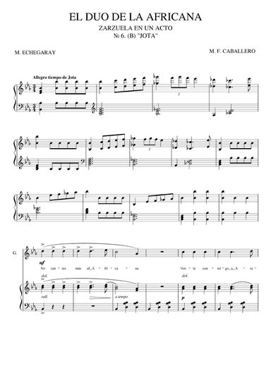 El duo de la Africana (arr. Renata Varnagirytė)