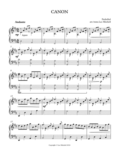 CANON (arr. Lee Mitchell)