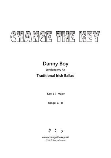Danny Boy - Bb Major (arr. Sharyn Martin)