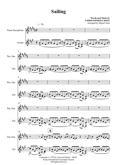 Sailing (arr. Miguel Neto)