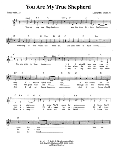 You Are My True Shepherd