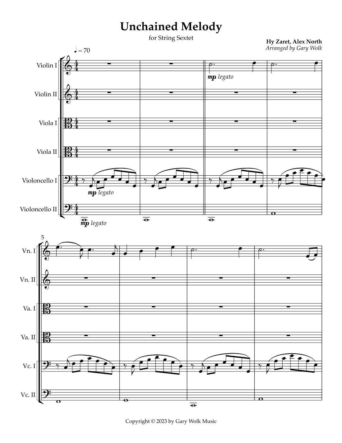 Unchained Melody (arr. Gary Wolk)