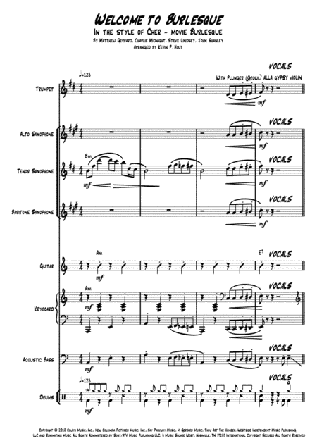 Welcome To Burlesque (arr. Kevin P. Holt)