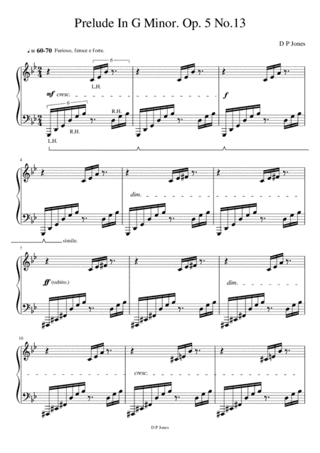 Prelude In G Minor (Op.5 No.13)