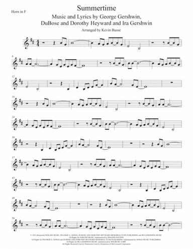 Summertime (arr. Kevin Busse)