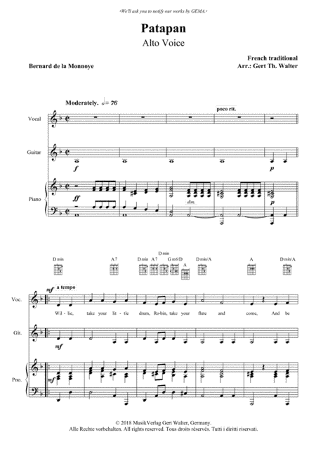 Patapan (arr. Gert Th. Walter)