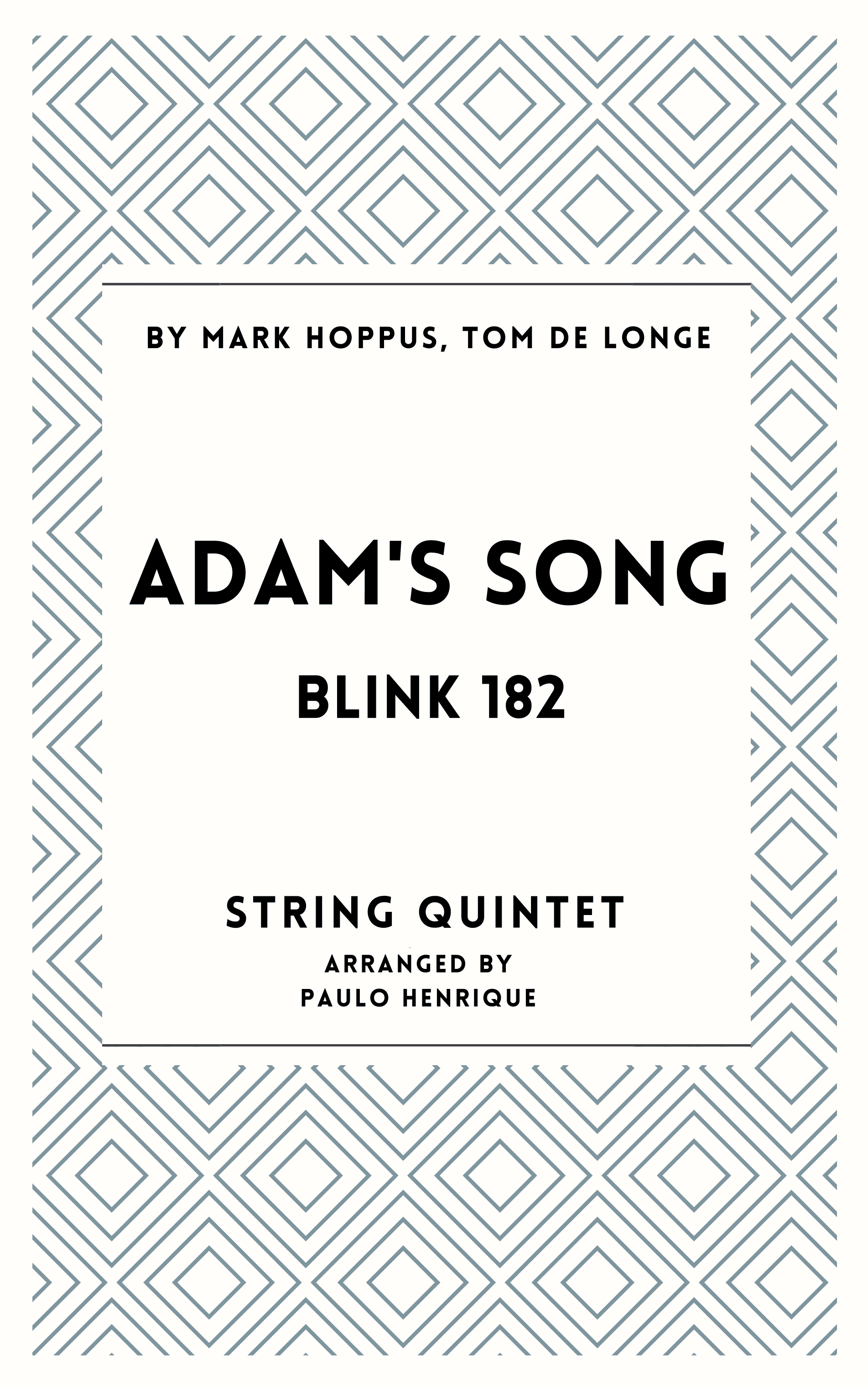 Adam's Song (arr. Paulo Henrique)