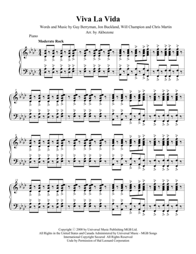 Viva La Vida (arr. John Kim)