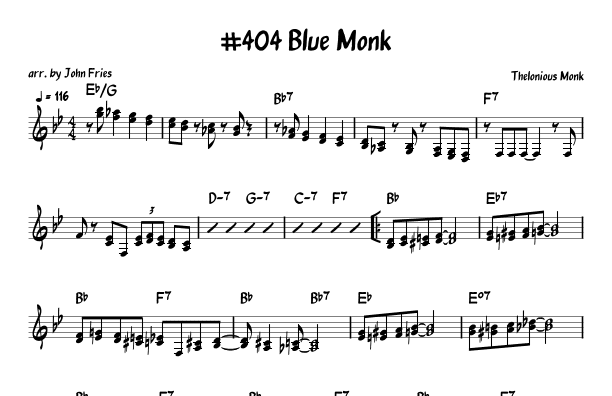 Blue Monk (arr. John Fries)