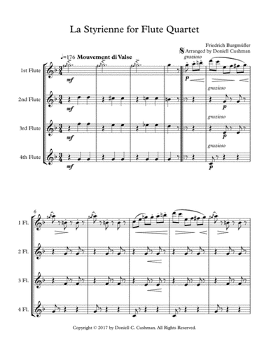 La Styrienne - Flute Quartet (arr. Doniell Cushman)