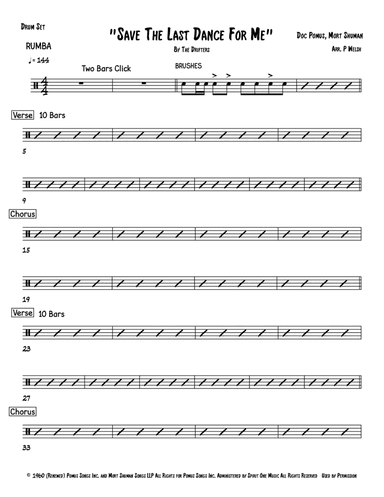 Save The Last Dance For Me (arr. Accubass)