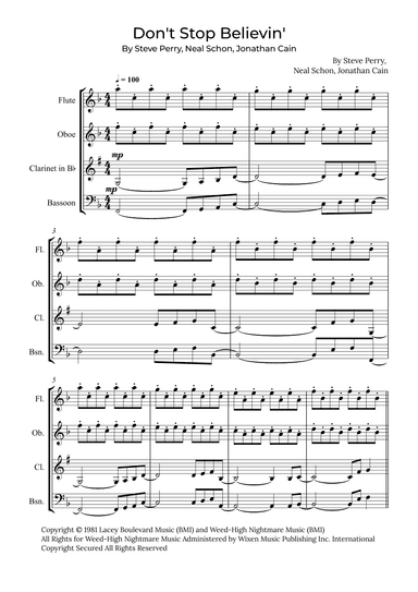 Don't Stop Believin' (arr. Alex Nunes Rodrigues)