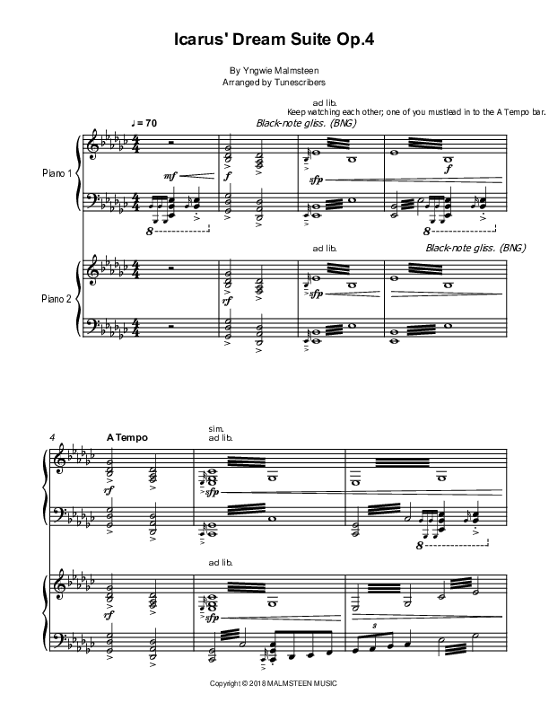 Icarus' Dream Suite Op.4 (arr. Tunescribers)
