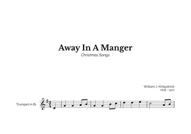 Away In A Manger for Easy Trumpet Solo (arr. Marcos Soares)