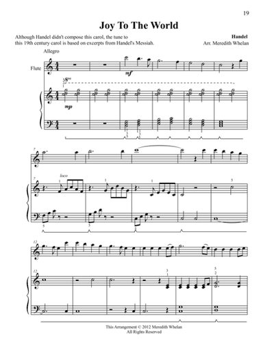 Christmas Duets for Flute & Piano:  Joy To The World (arr. Meredith Whelan)