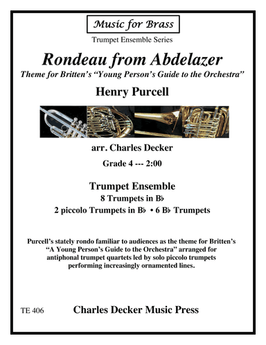 Rondeau from Abdelazer (Young Person's Guide to the Orchestra Theme) for Trumpet Ensemble (arr. Charles Decker)
