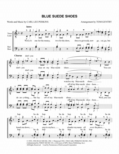 Blue Suede Shoes (arr. Tom Gentry)