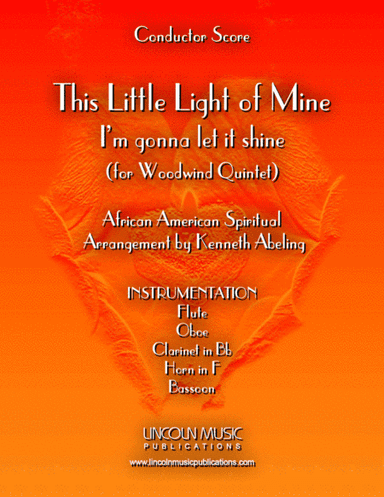 This Little light of Mine (for Woodwind Quintet) (arr. Kenneth Abeling)
