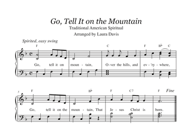 Go, Tell It on the Mountain (arr. Laura Davis)