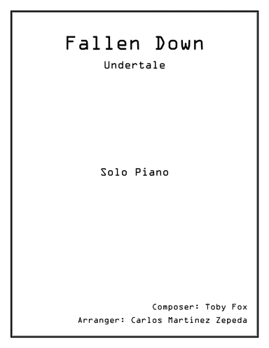 Fallen Down (arr. Carlos Martinez Zepeda)