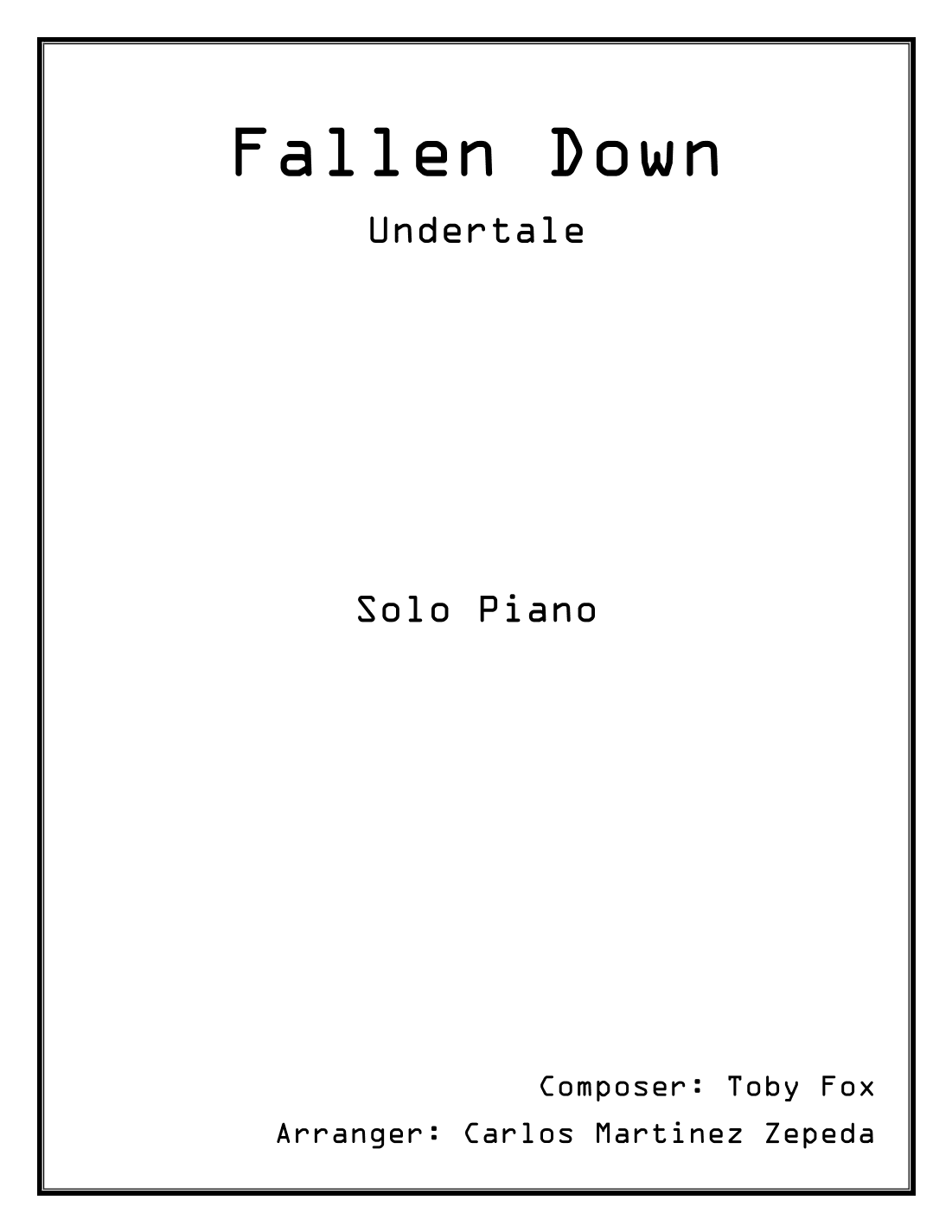 Fallen Down (arr. Carlos Martinez Zepeda)