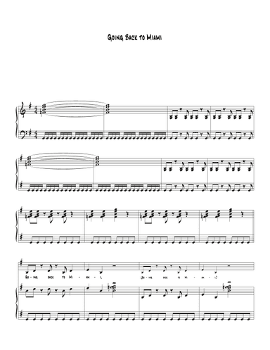 Goin' Back To Miami (arr. Biegler)