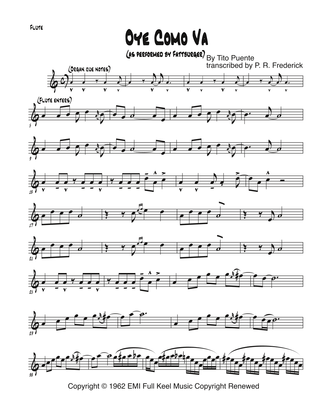 Oye Como Va (arr. P. R. Frederick)