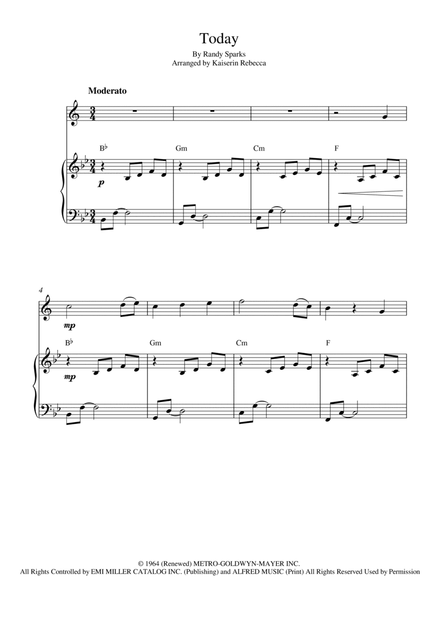 Today (arr. Kaiserin Rebecca)