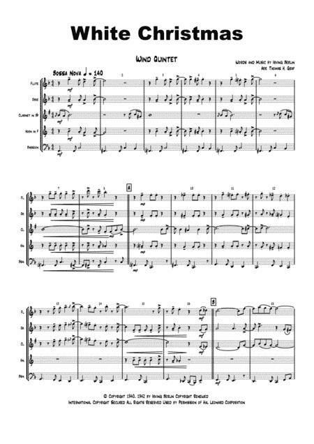 White Christmas (arr. Thomas H. Graf)