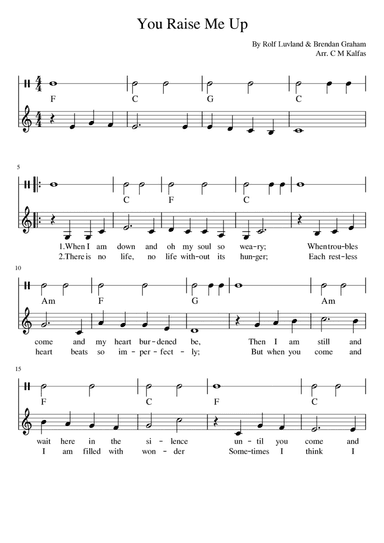 You Raise Me Up (arr. Christy)