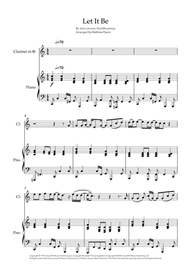Let It Be (arr. Matthew pyeon)