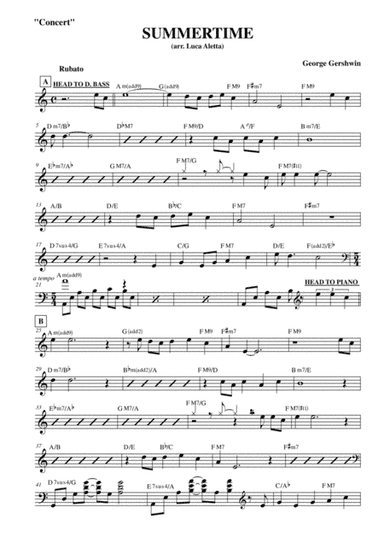 Summertime (arr. Luca Aletta)