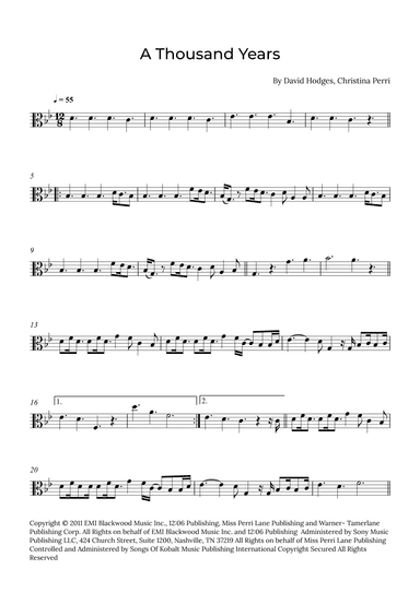 A Thousand Years (arr. Alex Nunes Rodrigues)