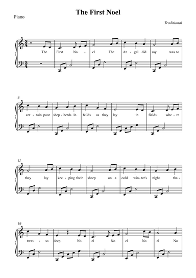 The First Noel (arr. Wesley S. SIlva)