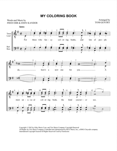 My Coloring Book (arr. Tom Gentry)
