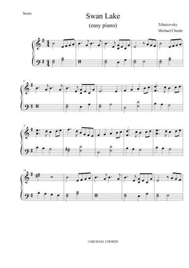 Swan Lake (arr. Michael Chords)