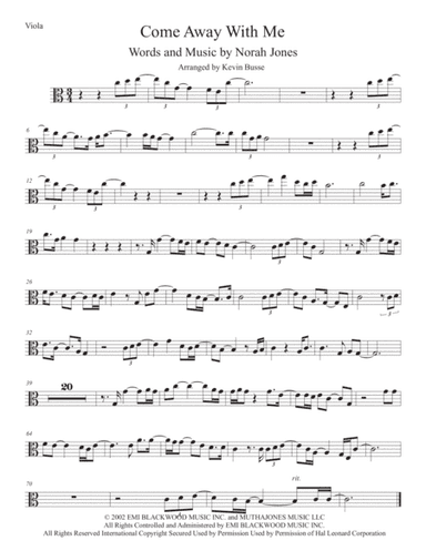 Come Away With Me (arr. Kevin Busse)