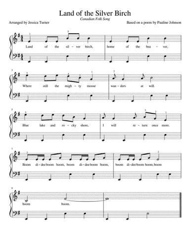 Land of the Silver Birch (arr. Jessica Jolan Turner)