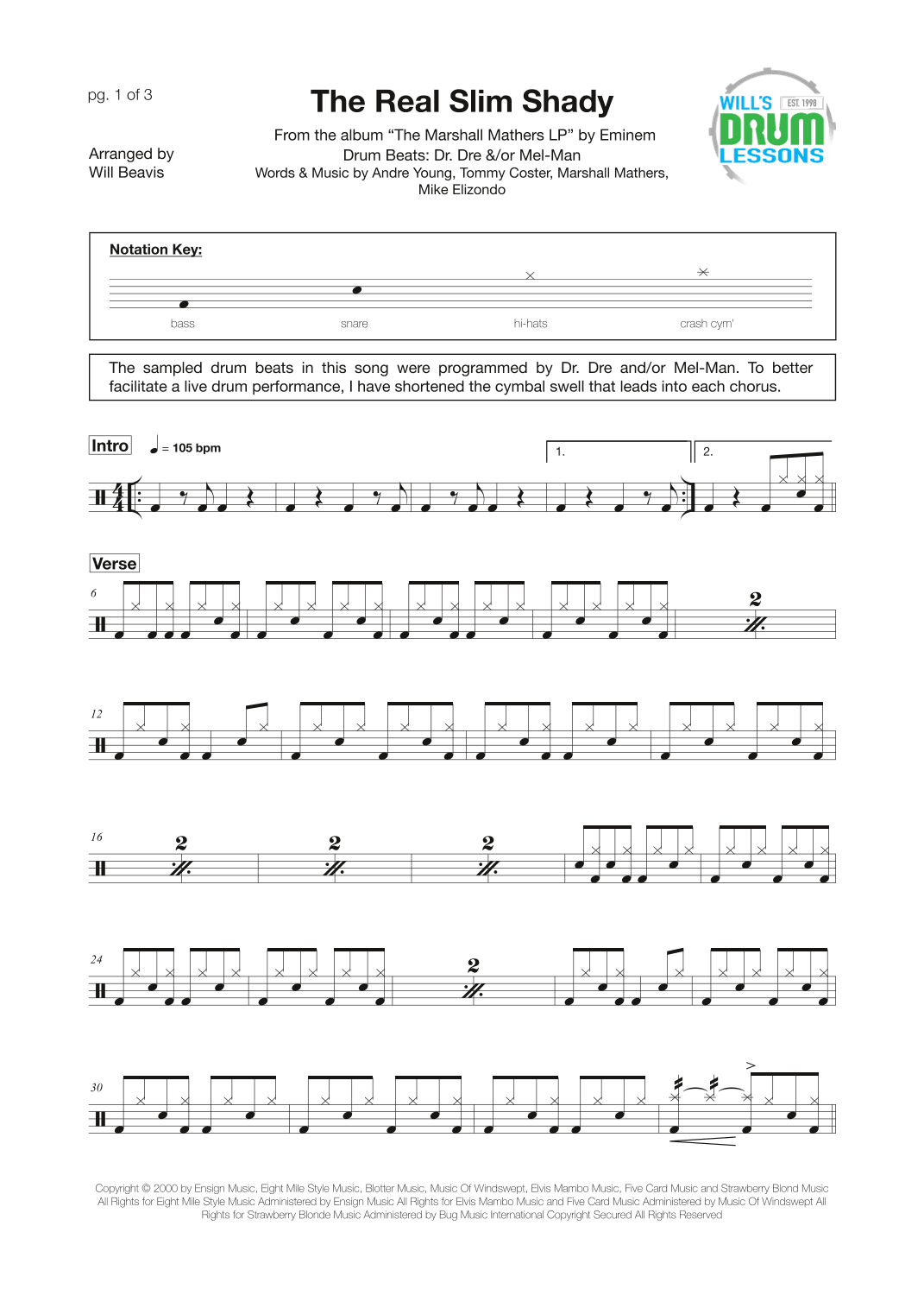 The Real Slim Shady (arr. Will Beavis)