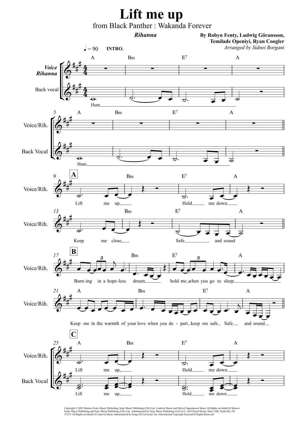Lift Me Up (arr. Sidnei Borgani)